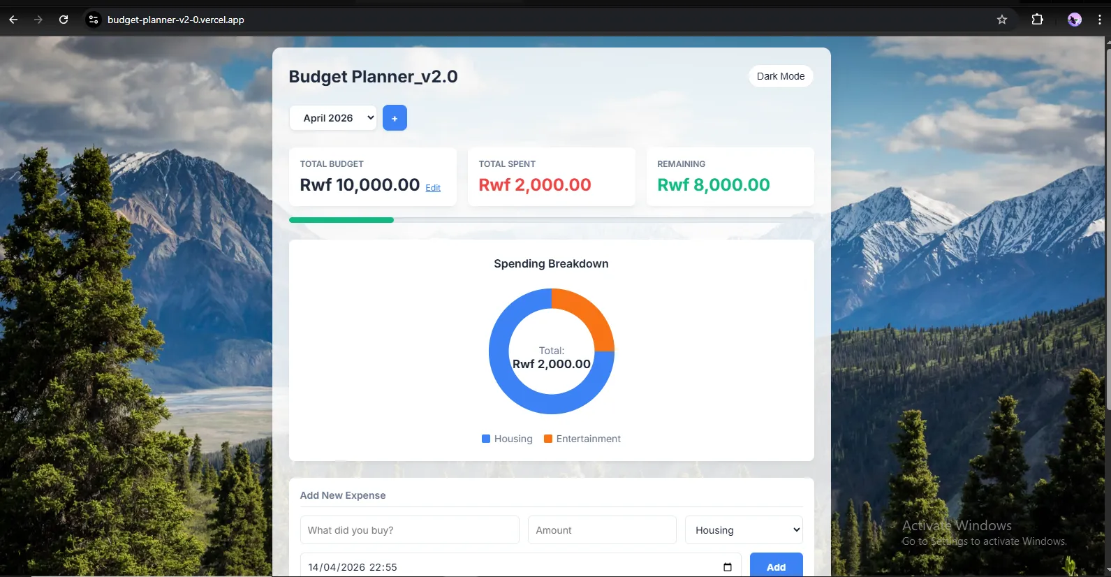 Budget Planner